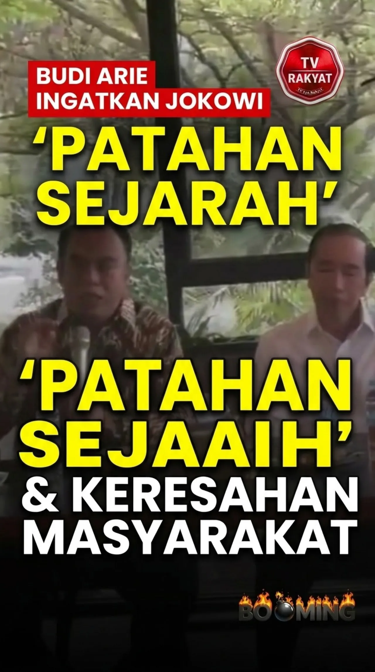 VIRAL! Budi Arie Ingatkan Patahan Sejarah & Keresahan Masyarakat di Depan Jokowi! — News
